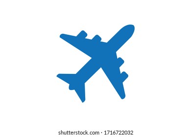 Airplane icon, aircraft icon vector illustration
