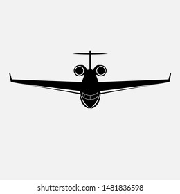 Airplane Icon. Airliner Vector, Sign and Symbol for Design, Presentation, Website or Apps Elements.