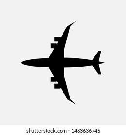 Airplane Icon. Airliner Vector, Sign and Symbol for Design, Presentation, Website or Apps Elements.