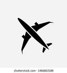 Airplane Icon. Airliner Vector, Sign and Symbol for Design, Presentation, Website or Apps Elements.