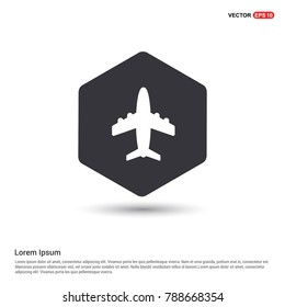 Airplane icon Background icon template