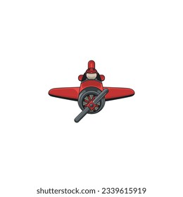 airplane icon cartoon vector illustration