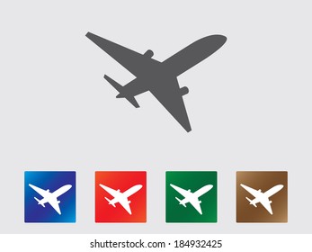 Airplane icon collection