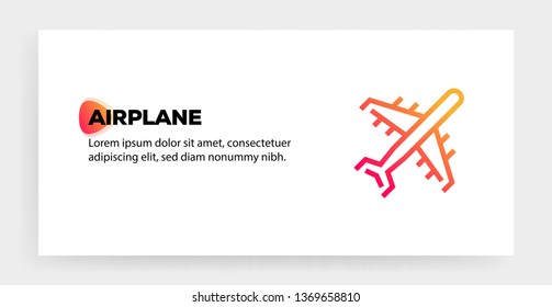 AIRPLANE ICON CONCEPT