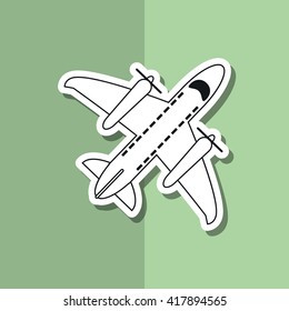 Airplane icon design 