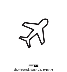Airplane icon, design inspiration vector template for interface and any purpose