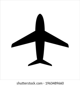 airplane icon design isolated on white background
