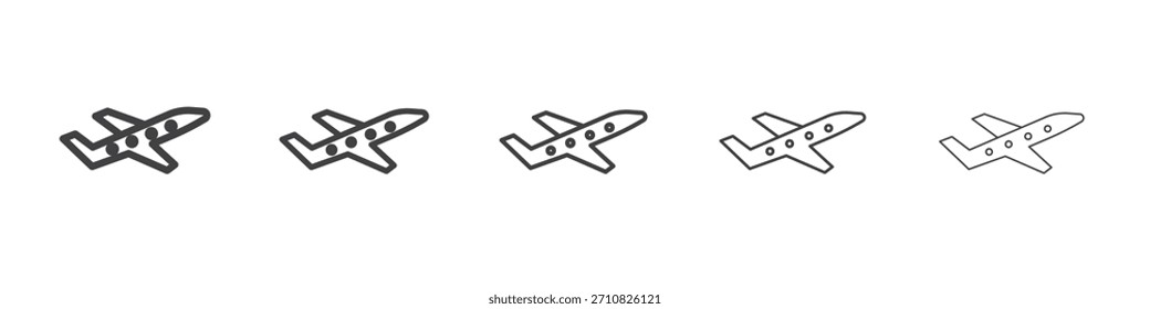 Diseño del icono del avión, logotipo, App, UI. Ilustración vectorial, EPS