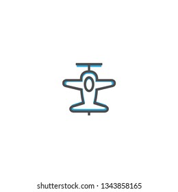 Airplane icon design. Transportation icon vector illustration