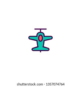 Airplane icon design. Transportation icon vector illustration