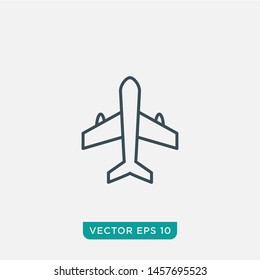 Airplane Icon Design, Vector EPS10