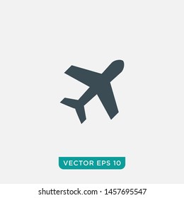 Airplane Icon Design, Vector EPS10