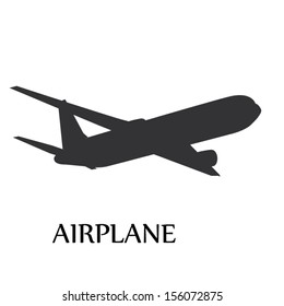 airplane icon design. vector illustration background