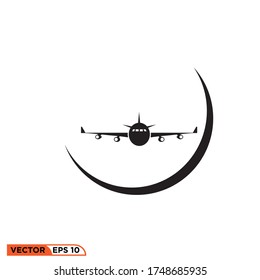 airplane icon design vector illustration template