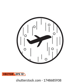 airplane icon design vector illustration template