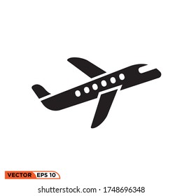 Airplane icon design vector illustration template