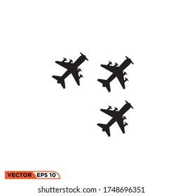 Airplane icon design vector illustration template
