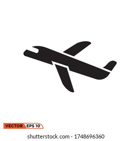 Airplane icon design vector illustration template