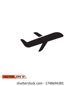 Airplane icon design vector illustration template