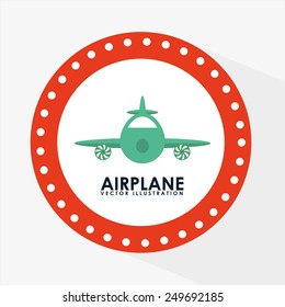 airplane icon design, vector illustration eps10 graphic