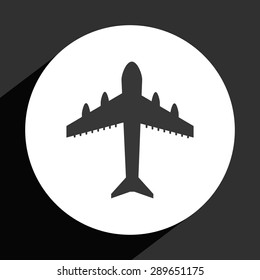 airplane icon design, vector illustration eps10 graphic 