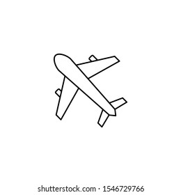 airplane icon design vector template