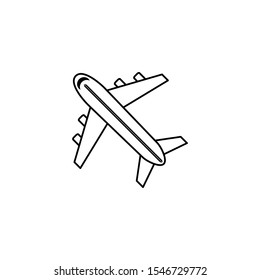 airplane icon design vector template