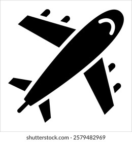 Airplane Icon Element For Design