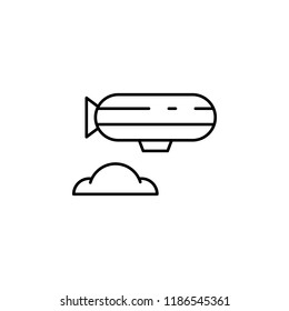 airplane icon. Element of transportation icon for mobile concept and web apps. Thin line airplane icon can be used for web and mobile