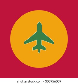 Airplane icon, eps 10
