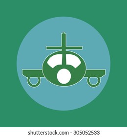 Airplane icon, eps 10