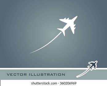 Airplane Icon. Eps-10.
