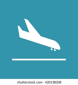 Airplane Icon. Eps-10.
