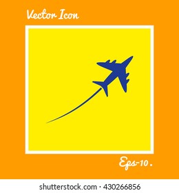 Airplane Icon. Eps-10.