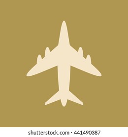 Airplane Icon. Eps-10.