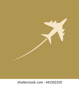 Airplane Icon. Eps-10.