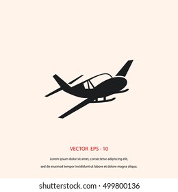 Airplane icon, flat design best vector icon