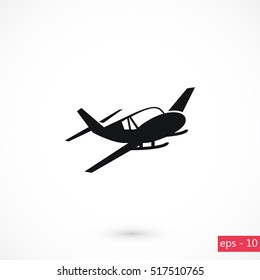Airplane icon, flat design best vector icon