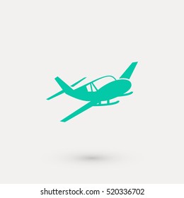 Airplane icon, flat design best vector icon