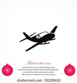 Airplane icon, flat design best vector icon