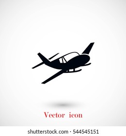 Airplane icon, flat design best vector icon