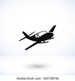 Airplane icon, flat design best vector icon