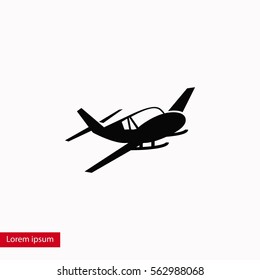 Airplane icon, flat design best vector icon