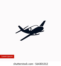 Airplane icon, flat design best vector icon