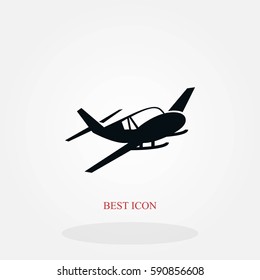 Airplane icon, flat design best vector icon