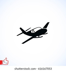 Airplane icon, flat design best vector icon