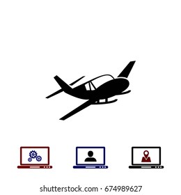 Airplane icon, flat design best vector icon