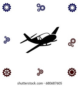 Airplane icon, flat design best vector icon