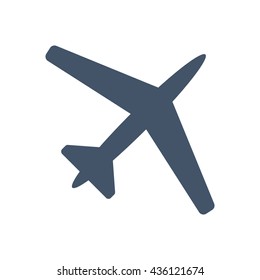 airplane Icon, flat design style