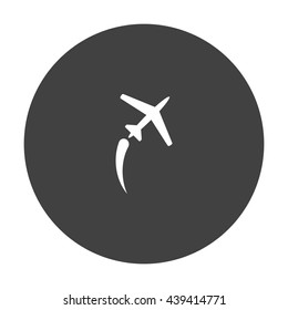 airplane Icon, flat design style